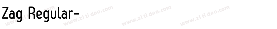 Zag Regular字体转换